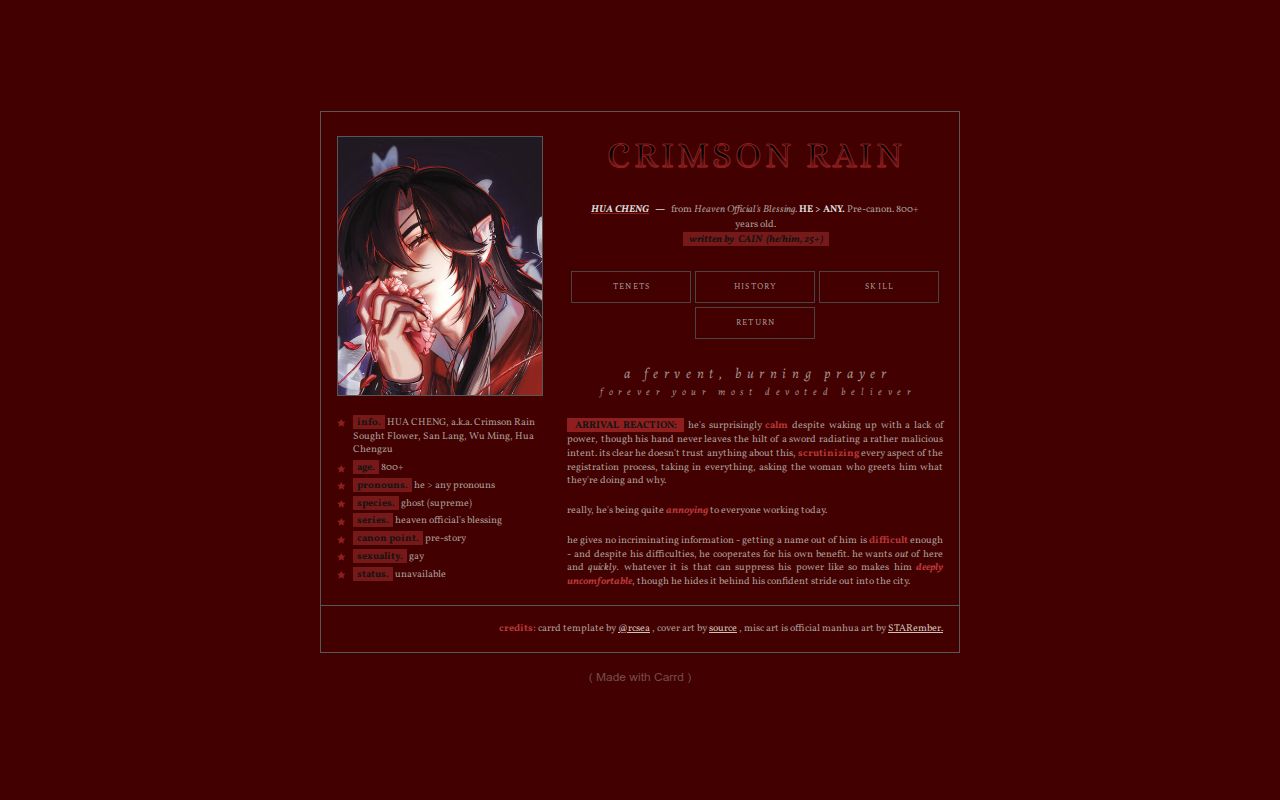 Carrd profile picture for @devastation